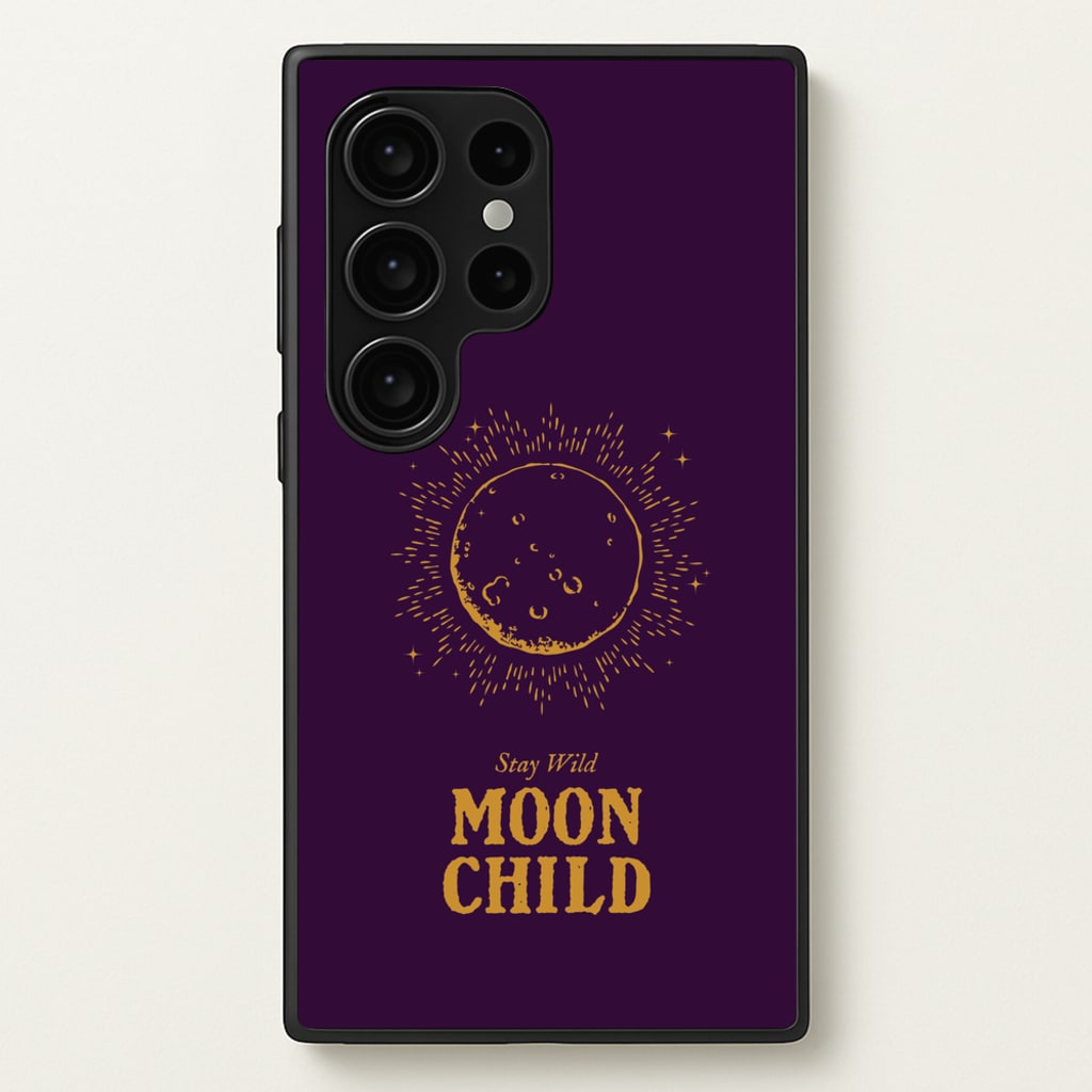 Stay Wild, Moon Child - Goth Aesthetic Phone Case for Galaxy S24 Ultra