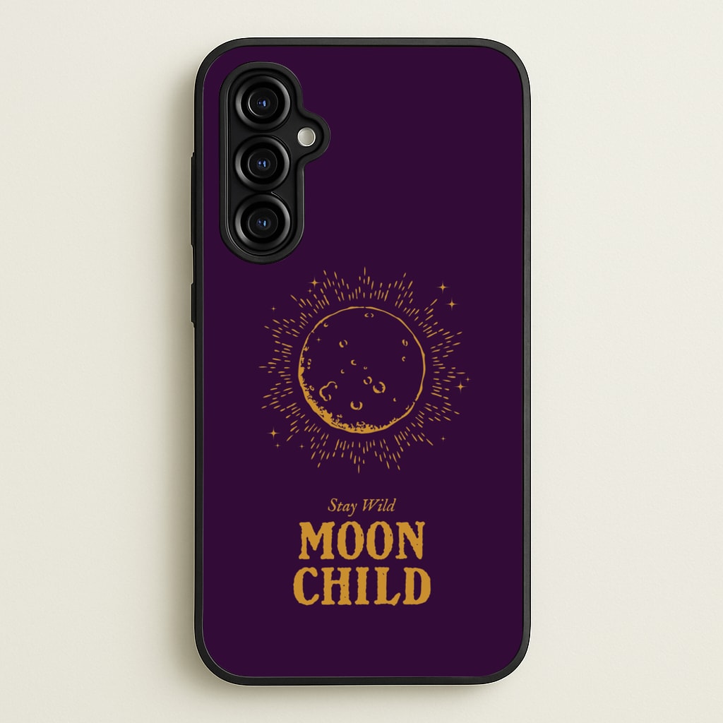 Stay Wild, Moon Child - Goth Aesthetic Phone Case for Galaxy A54