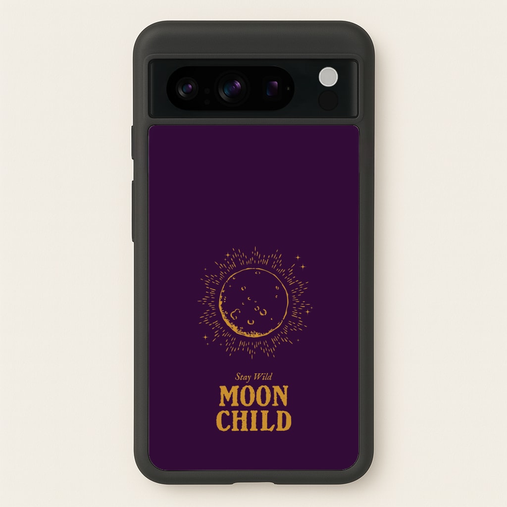 Stay Wild, Moon Child - Goth Aesthetic Phone Case for Google Pixel 8 Pro