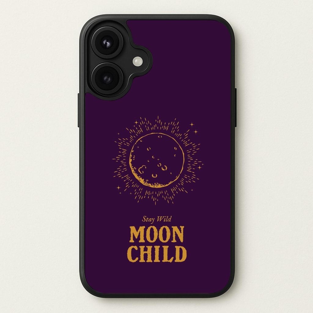 Stay Wild, Moon Child Phone Case for iPhone 17