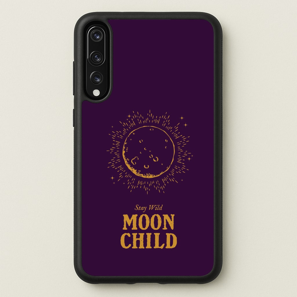 Stay Wild, Moon Child - Goth Aesthetic Phone Case for Huawei P20 Pro