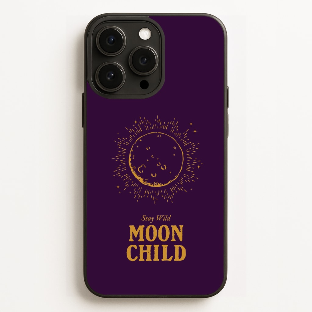 Stay Wild, Moon Child - Goth Aesthetic Phone Case for iPhone 12 Pro Max