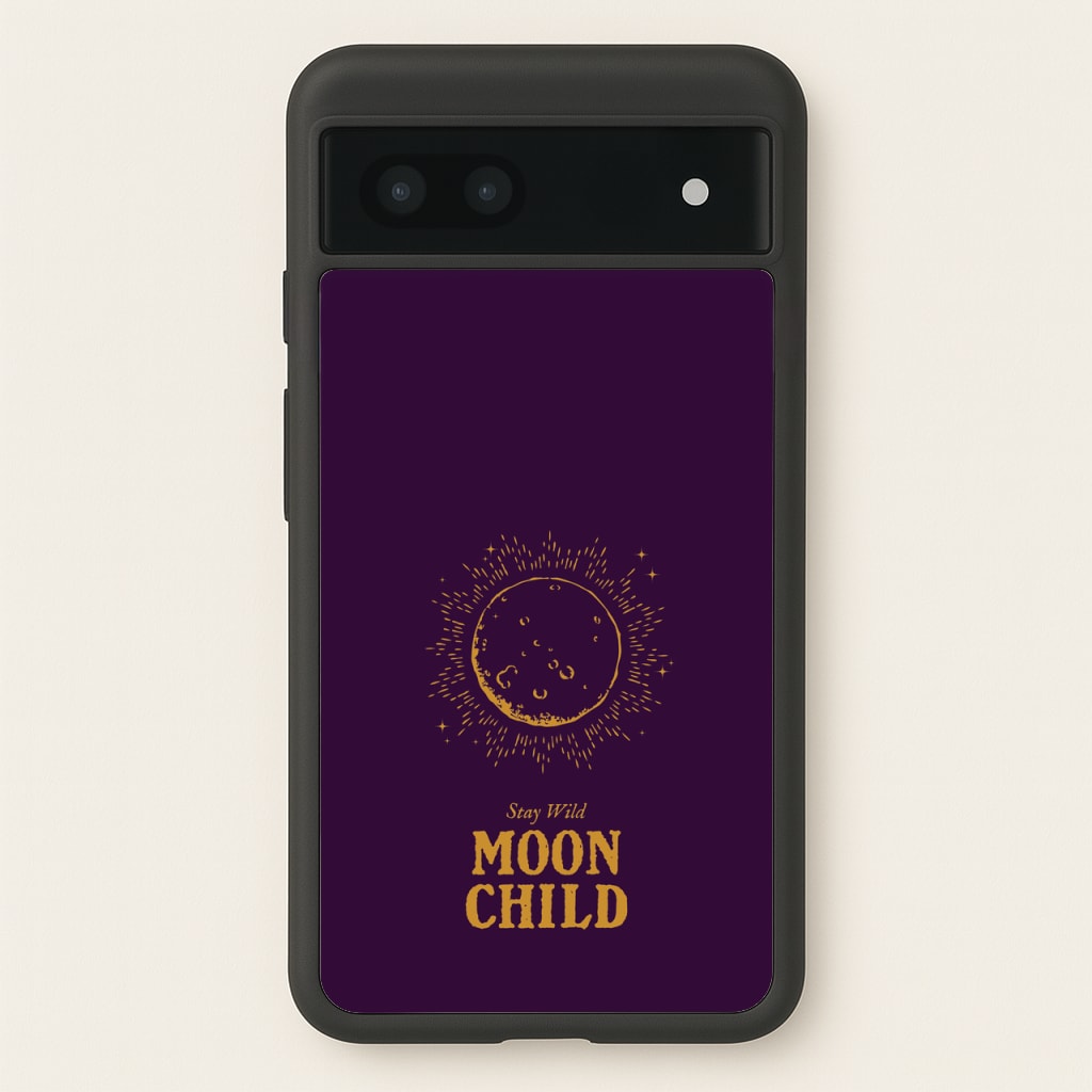 Stay Wild, Moon Child - Goth Aesthetic Phone Case for Google Pixel 7a