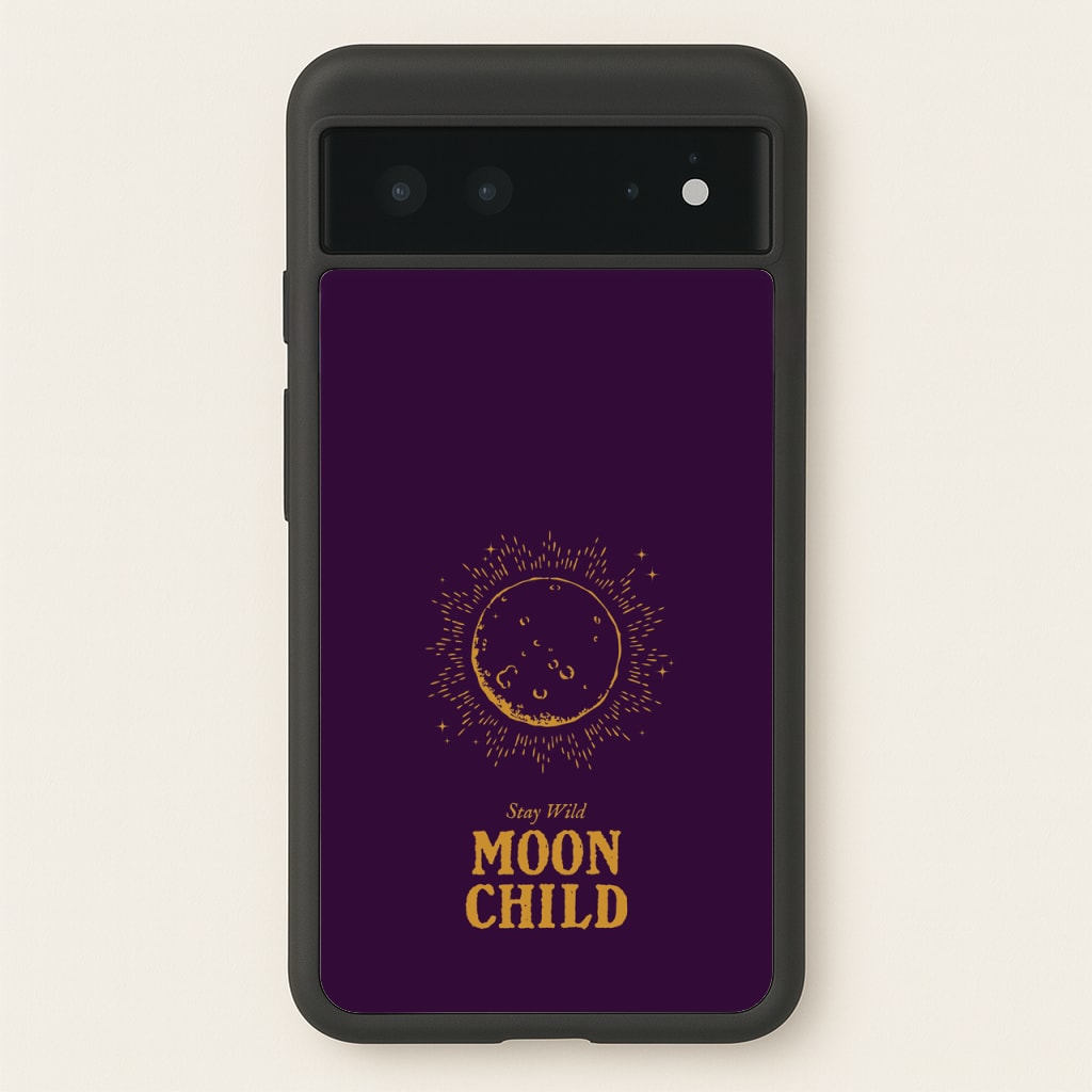 Stay Wild, Moon Child - Goth Aesthetic Phone Case for Google Pixel 6