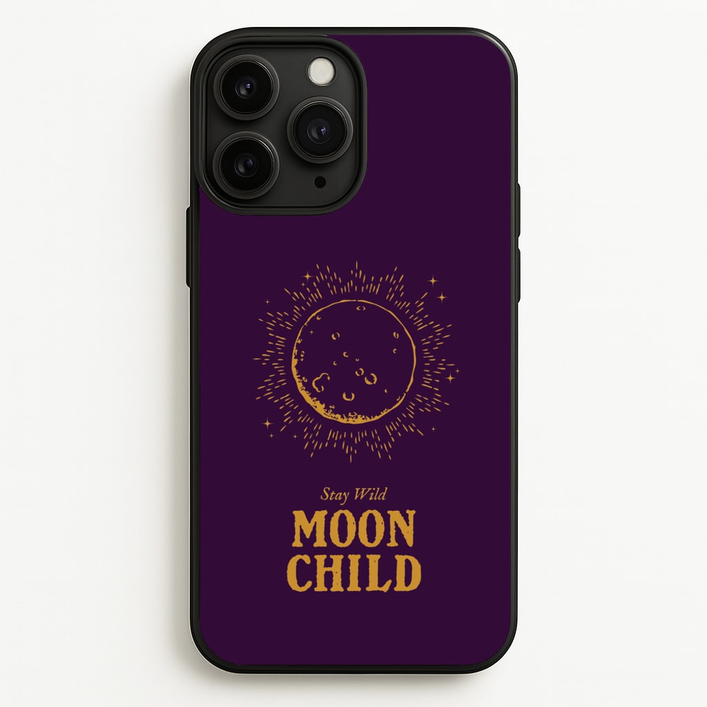 Stay Wild, Moon Child - Goth Aesthetic Phone Case for iPhone 11 Pro