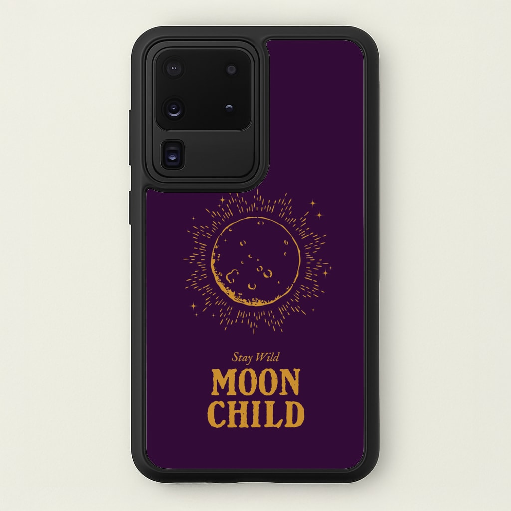 Stay Wild, Moon Child - Goth Aesthetic Phone Case for Galaxy S20 Ultra