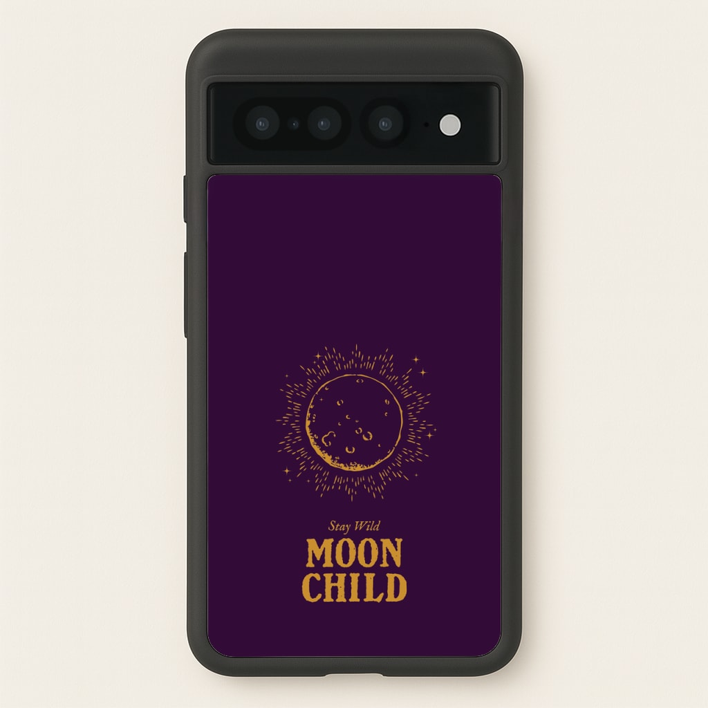 Stay Wild, Moon Child - Goth Aesthetic Phone Case for Google Pixel 7 Pro