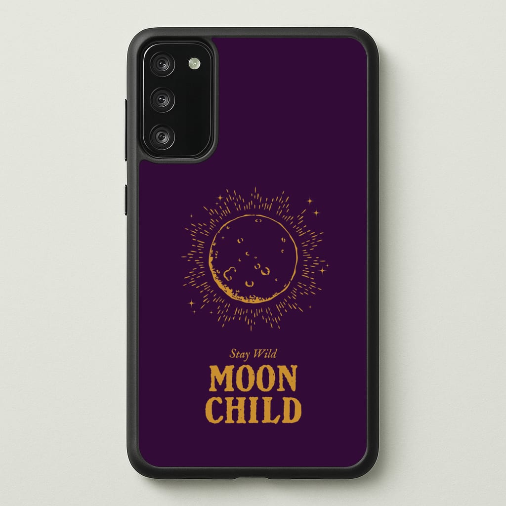 Stay Wild, Moon Child - Goth Aesthetic Phone Case for Galaxy S20