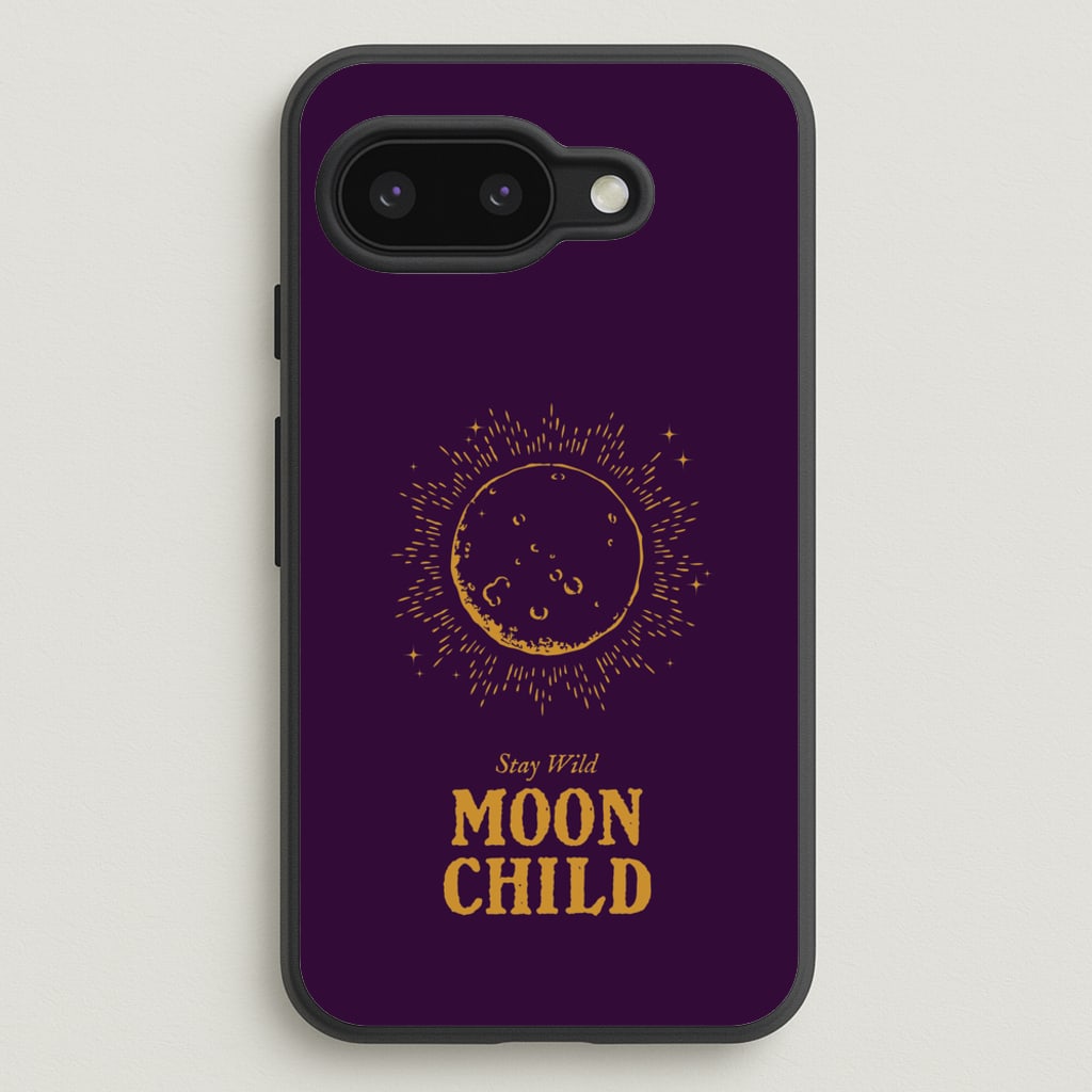 Stay Wild, Moon Child - Goth Aesthetic Phone Case for Google Pixel 9a