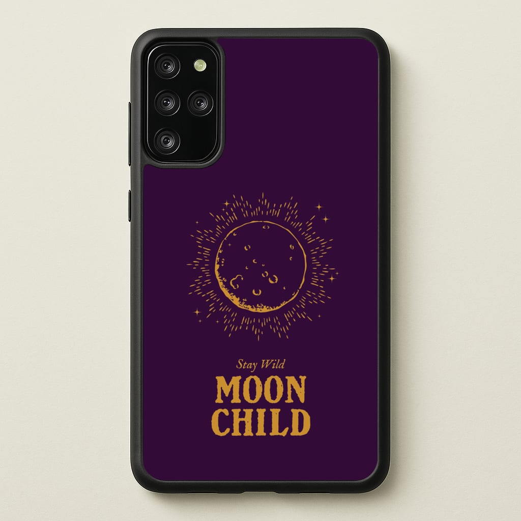 Stay Wild, Moon Child - Goth Aesthetic Phone Case for Galaxy S20 Plus