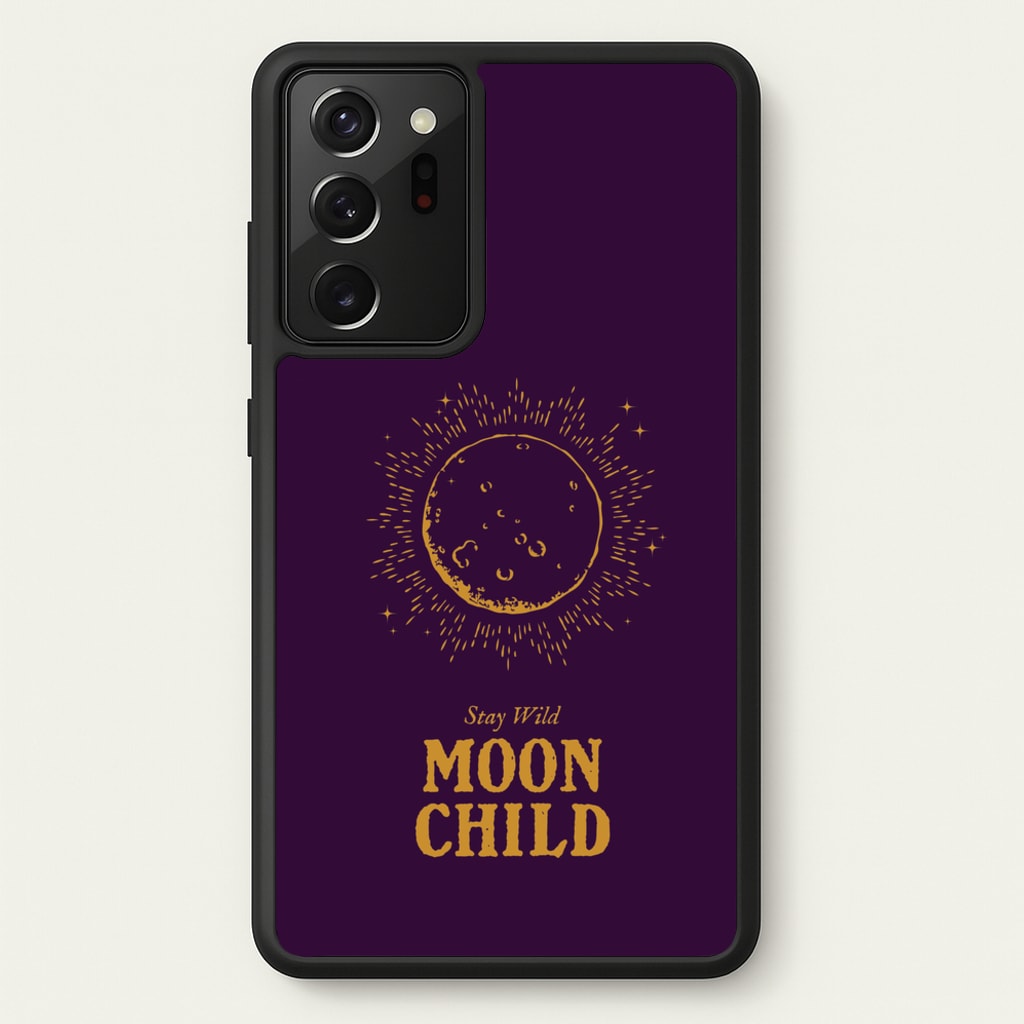 Stay Wild, Moon Child - Goth Aesthetic Phone Case for Galaxy Note 20 Ultra