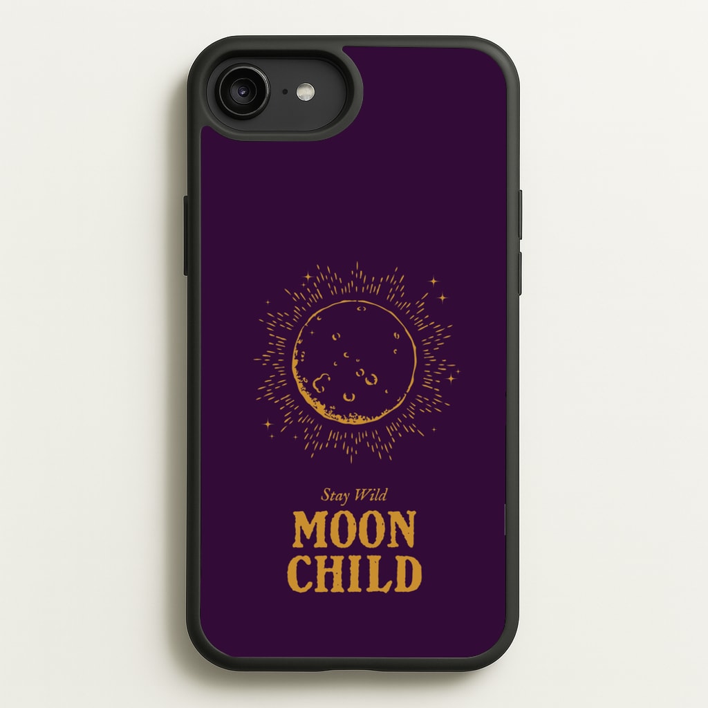 Stay Wild, Moon Child - Goth Aesthetic Phone Case for iPhone 6 Plus / 7 Plus / 8 Plus