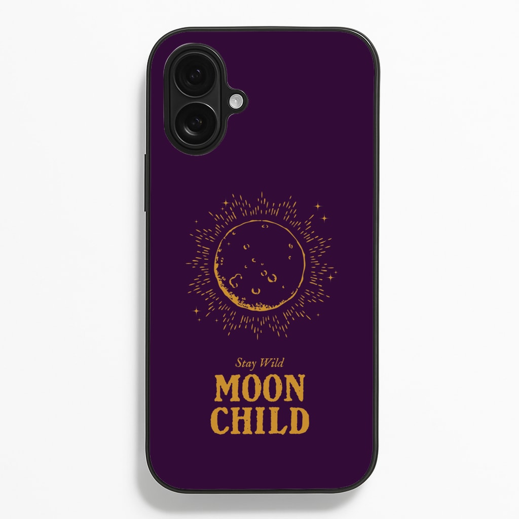 Stay Wild, Moon Child - Goth Aesthetic Phone Case for iPhone 16 Plus