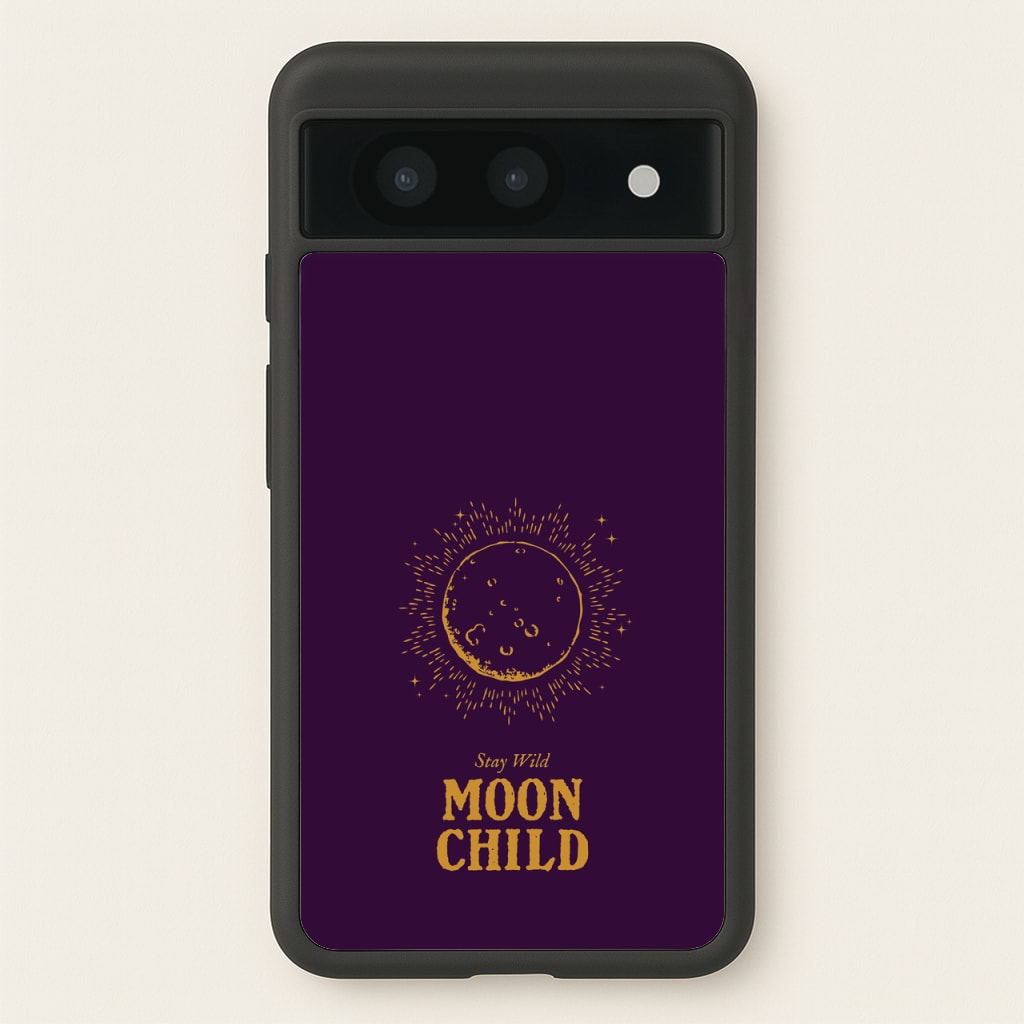 Stay Wild, Moon Child - Goth Aesthetic Phone Case for Google Pixel 8a
