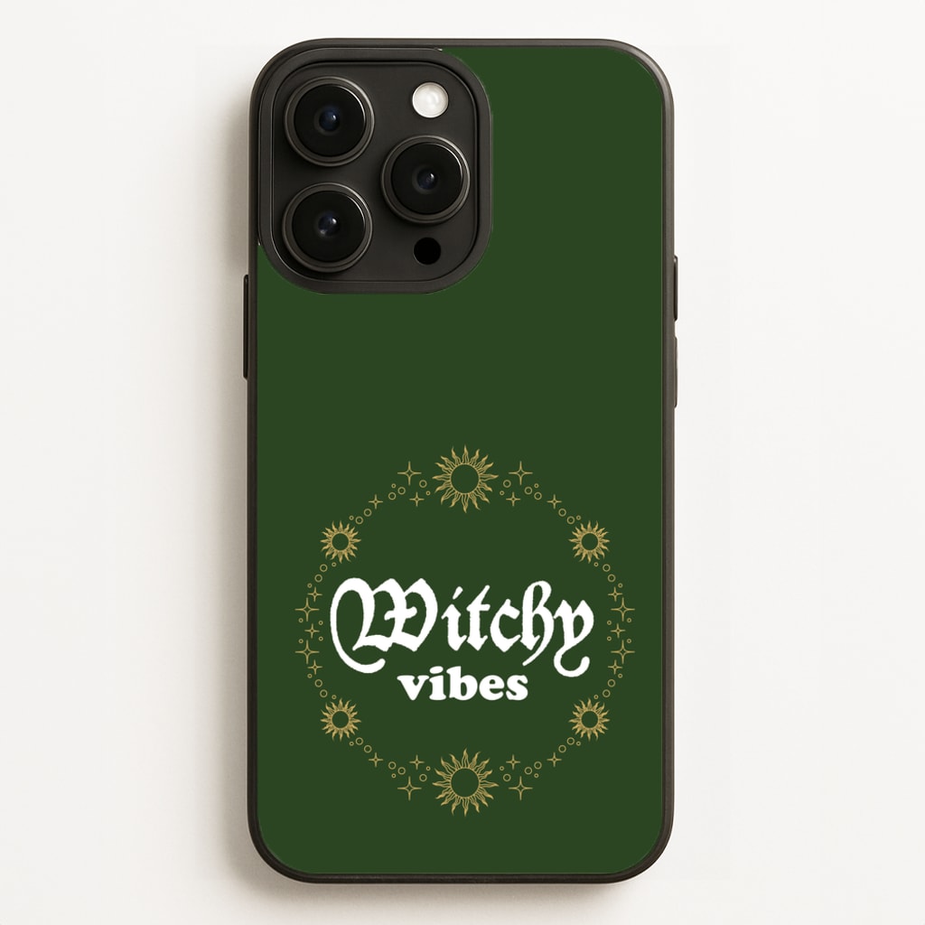 Witchy Vibes Green - Goth Aesthetic Phone Case for iPhone 16 Pro Max