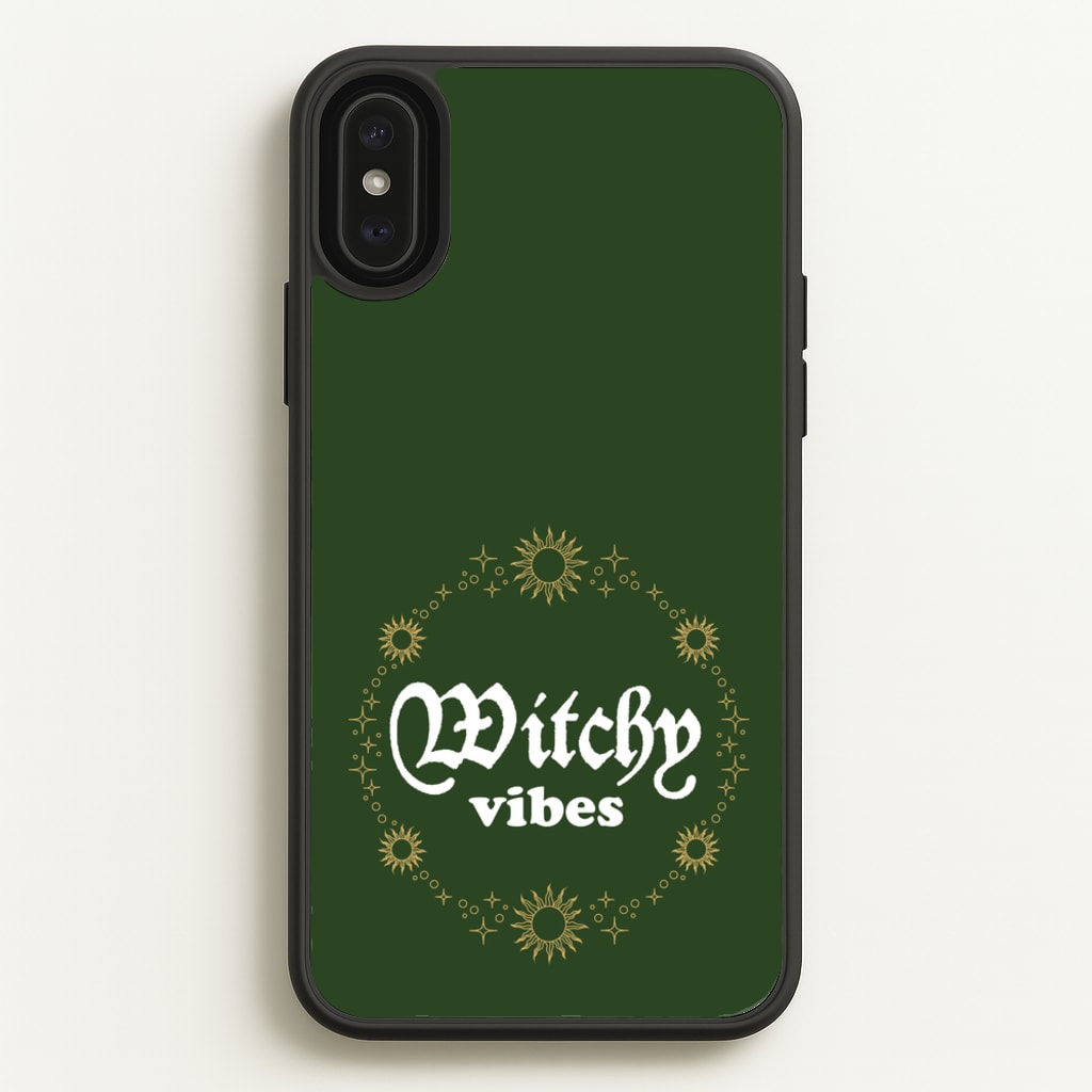 Witchy Vibes Green - Goth Aesthetic Phone Case for iPhone XS Max