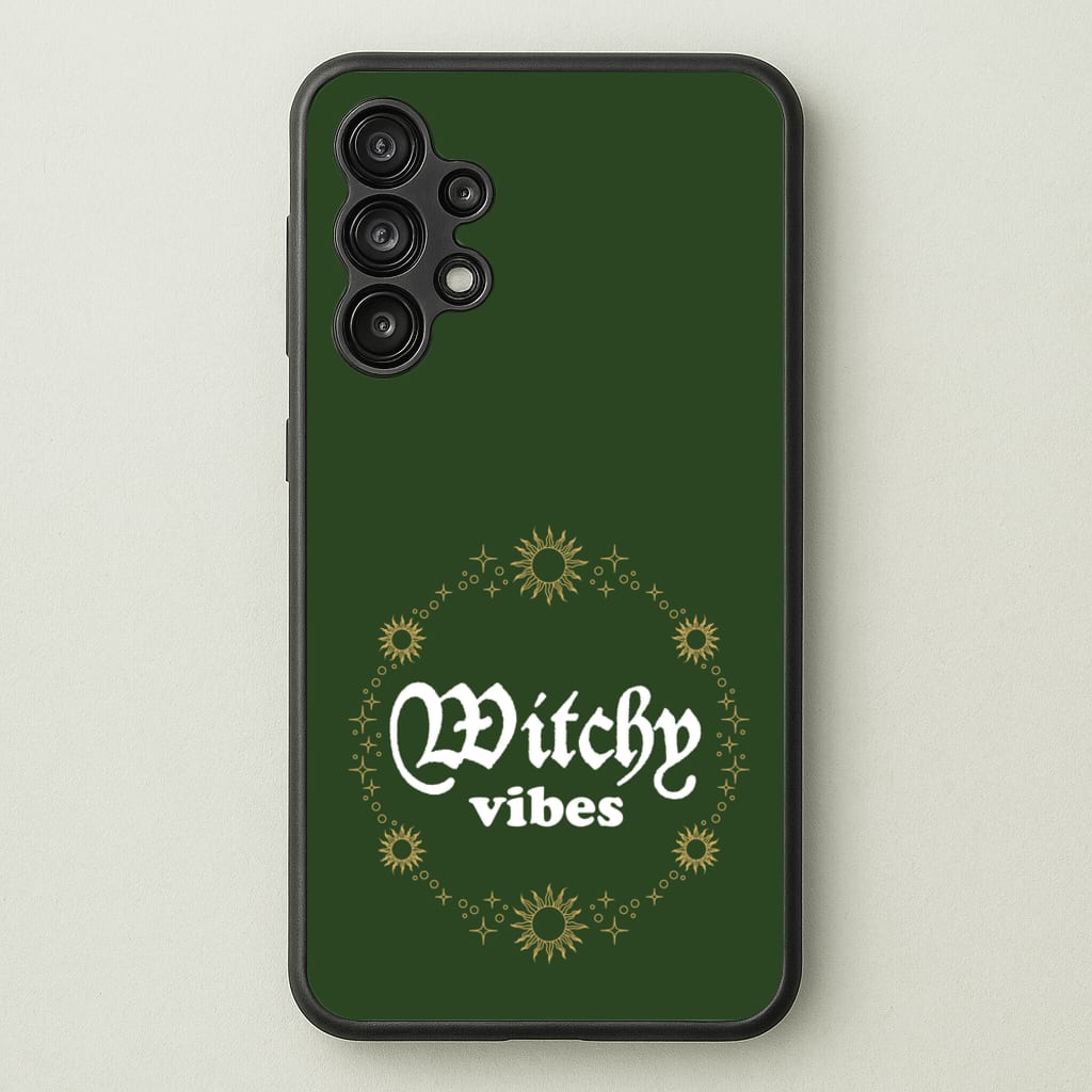 Witchy Vibes Green - Goth Aesthetic Phone Case for Galaxy A13