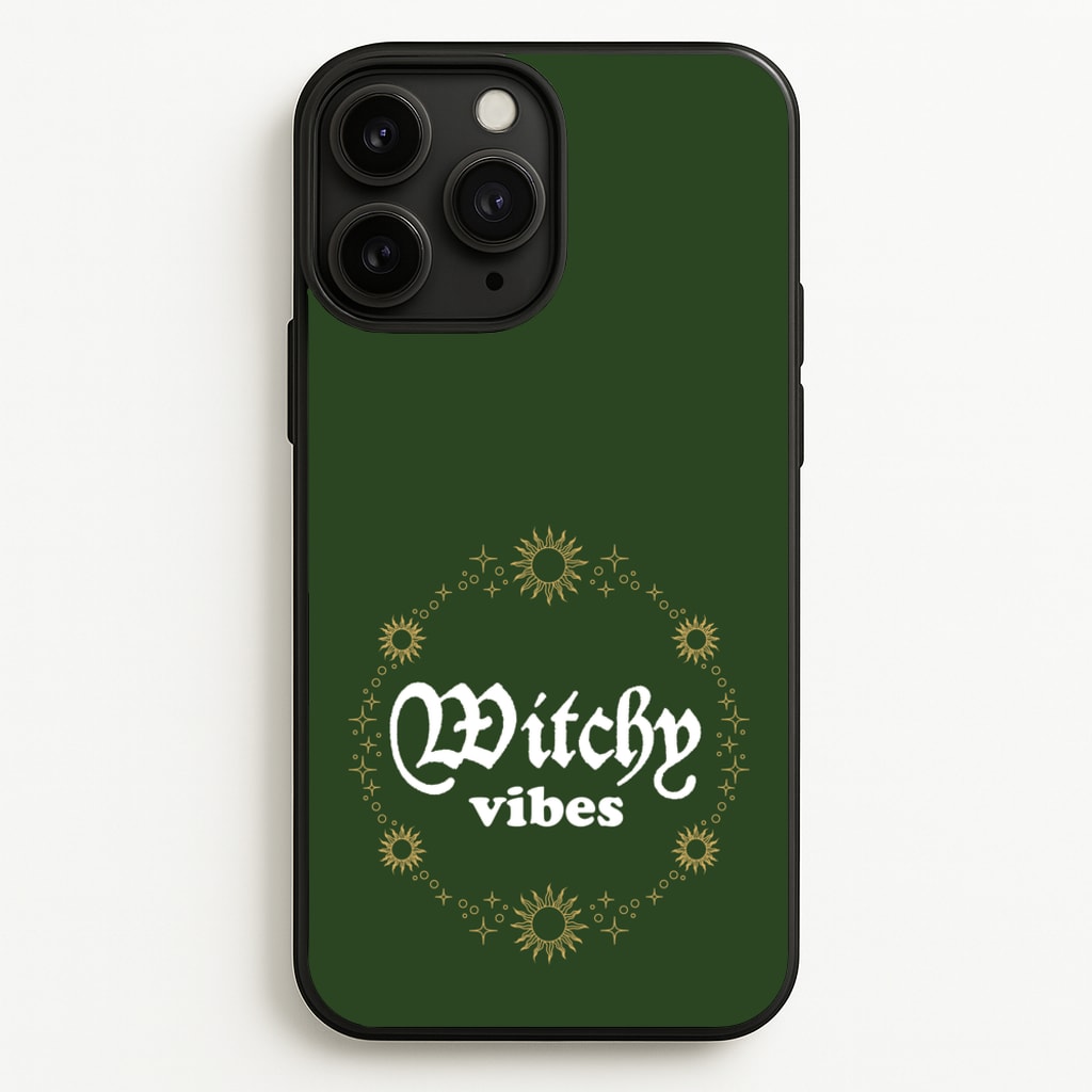 Witchy Vibes Green - Goth Aesthetic Phone Case for iPhone 11 Pro