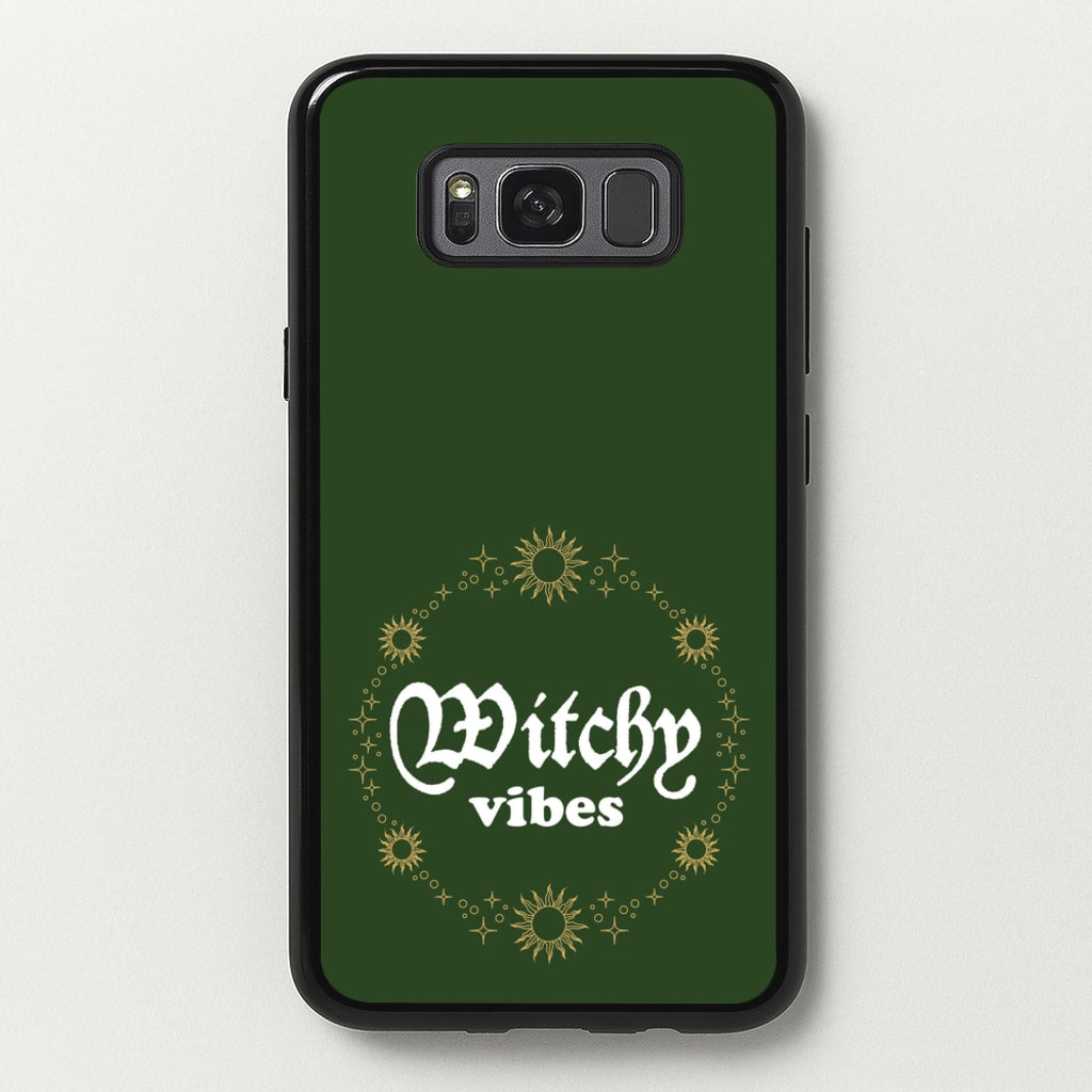 Witchy Vibes Green - Goth Aesthetic Phone Case for Galaxy S8