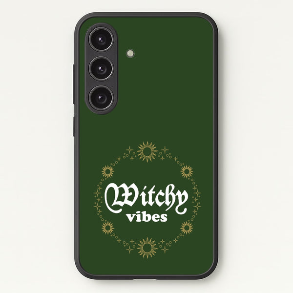 Witchy Vibes Green - Goth Aesthetic Phone Case for Galaxy S25