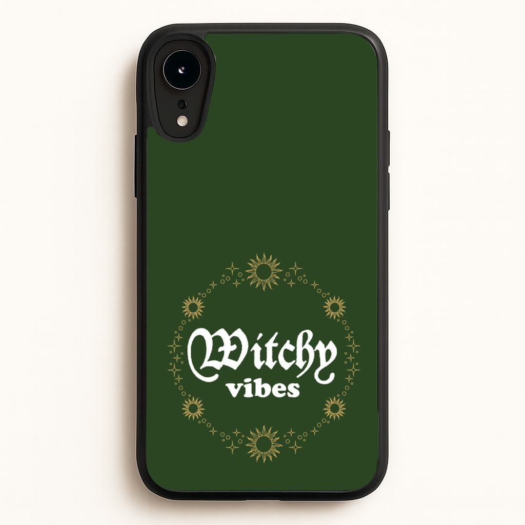 Witchy Vibes Green - Goth Aesthetic Phone Case for iPhone XR
