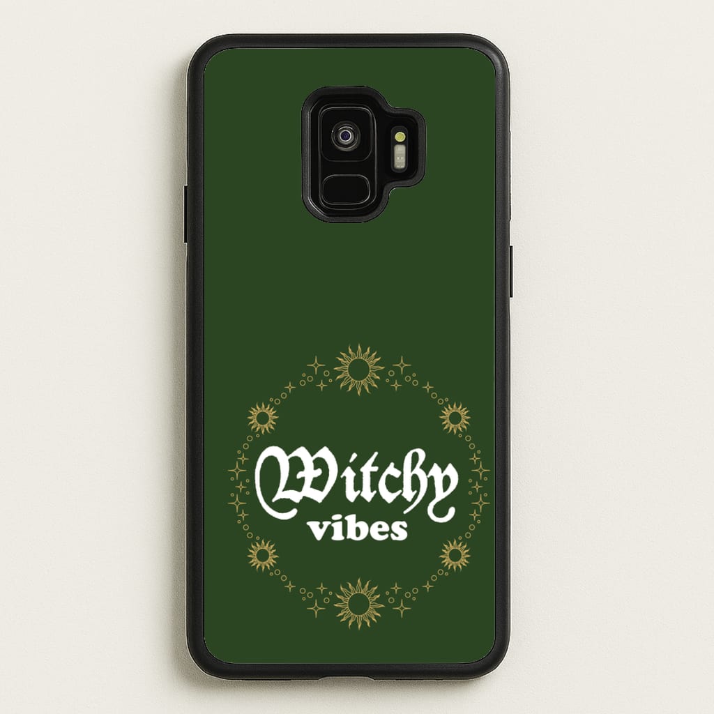 Witchy Vibes Green - Goth Aesthetic Phone Case for Galaxy S9