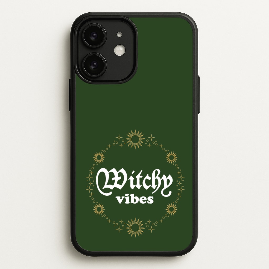 Witchy Vibes Green - Goth Aesthetic Phone Case for iPhone 11