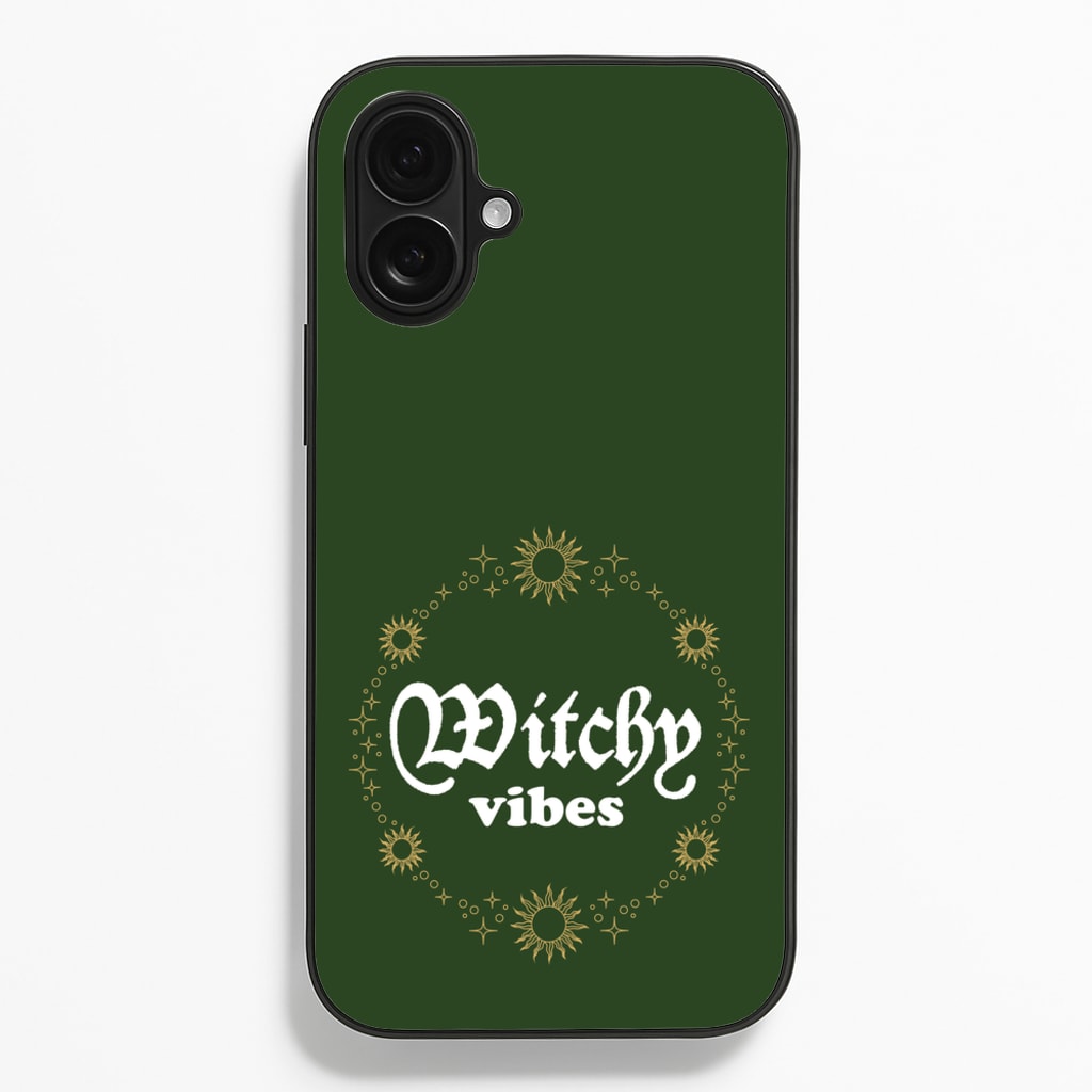 Witchy Vibes Green - Goth Aesthetic Phone Case for iPhone 16 Plus