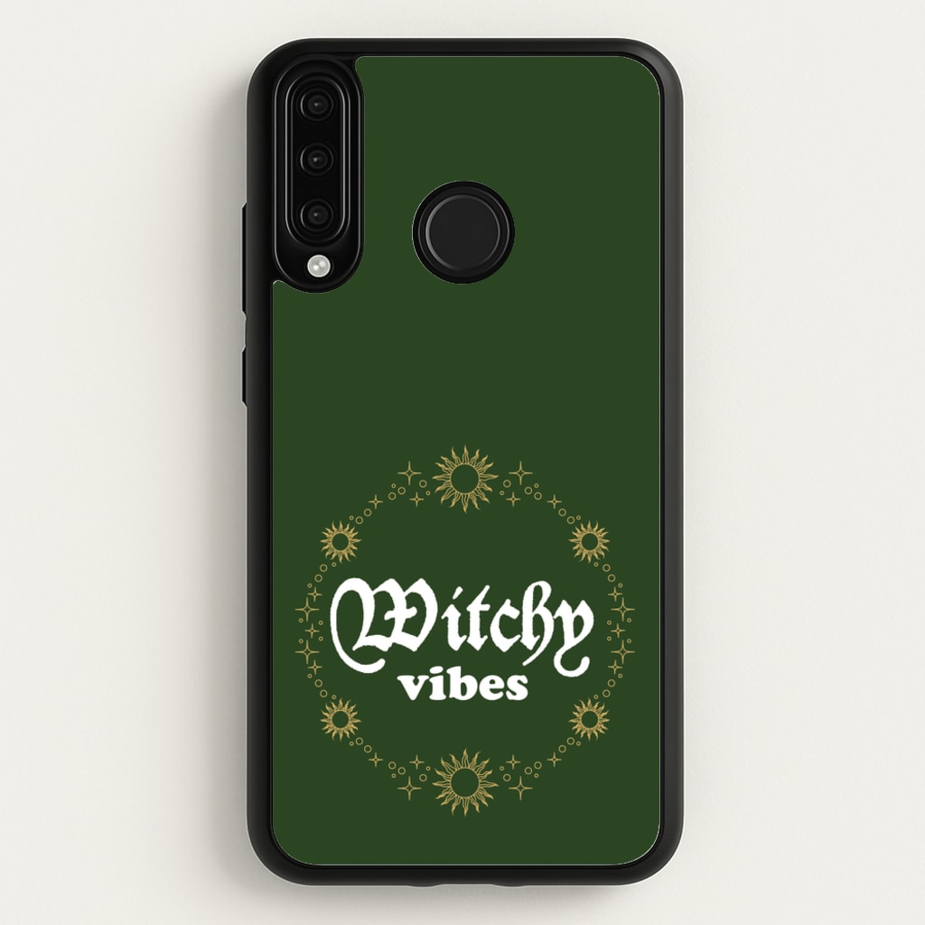 Witchy Vibes Green - Goth Aesthetic Phone Case for Huawei P30 Lite