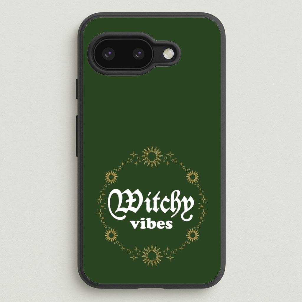 Witchy Vibes Green - Goth Aesthetic Phone Case for Google Pixel 9a