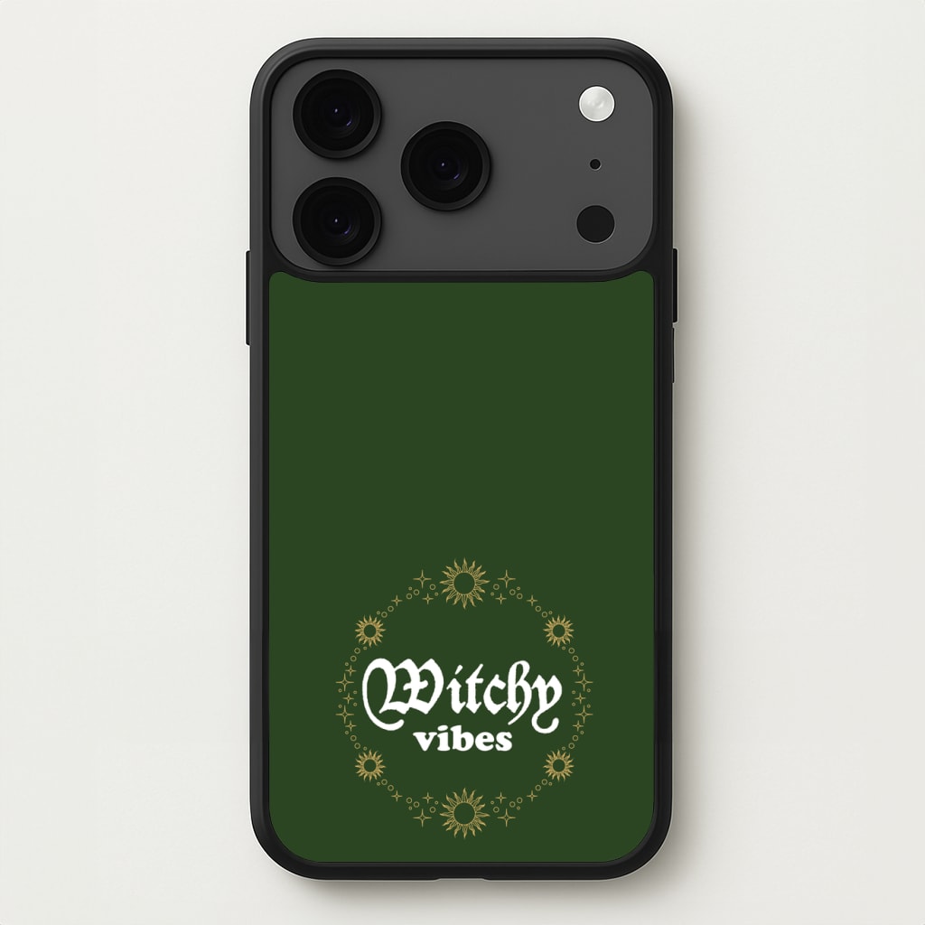 Witchy Vibes Green Phone Case for iPhone 17 Pro Max
