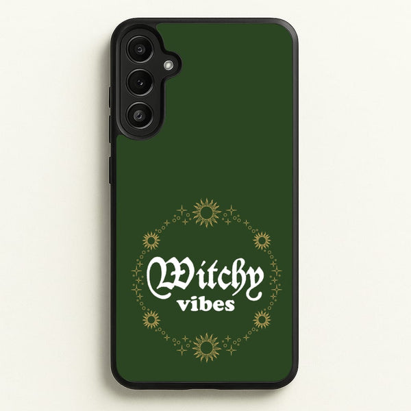 Witchy Vibes Green - Goth Aesthetic Phone Case for Galaxy A36