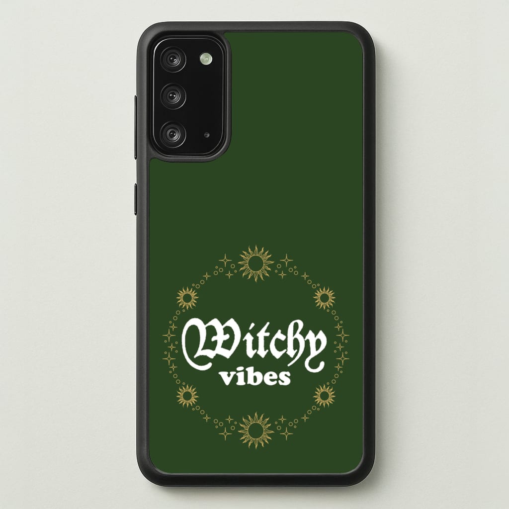Witchy Vibes Green - Goth Aesthetic Phone Case for Galaxy Note 20