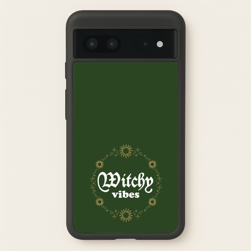 Witchy Vibes Green - Goth Aesthetic Phone Case for Google Pixel 7