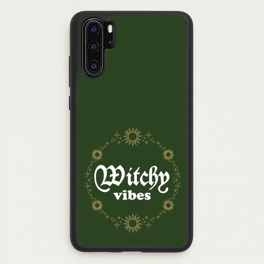 Witchy Vibes Green - Goth Aesthetic Phone Case for Huawei P30 Pro