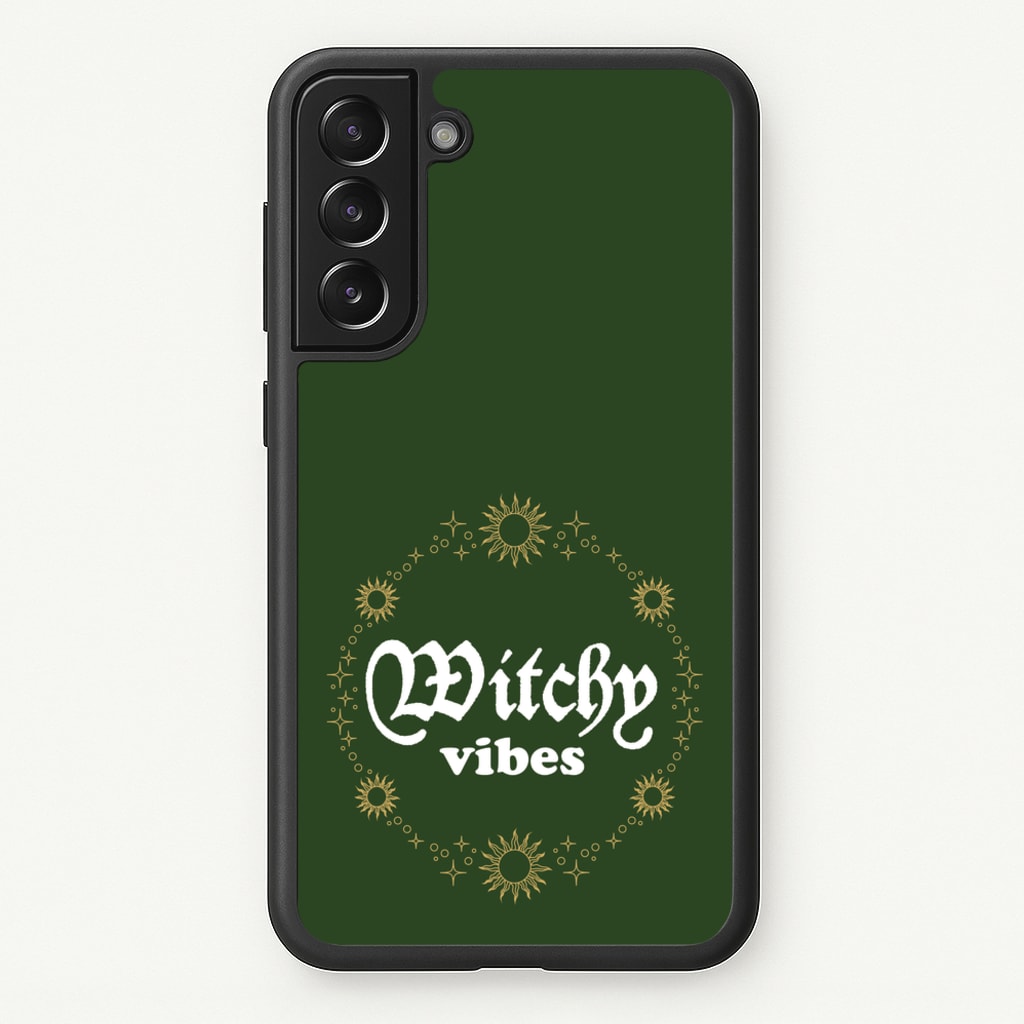 Witchy Vibes Green - Goth Aesthetic Phone Case for Galaxy S21FE