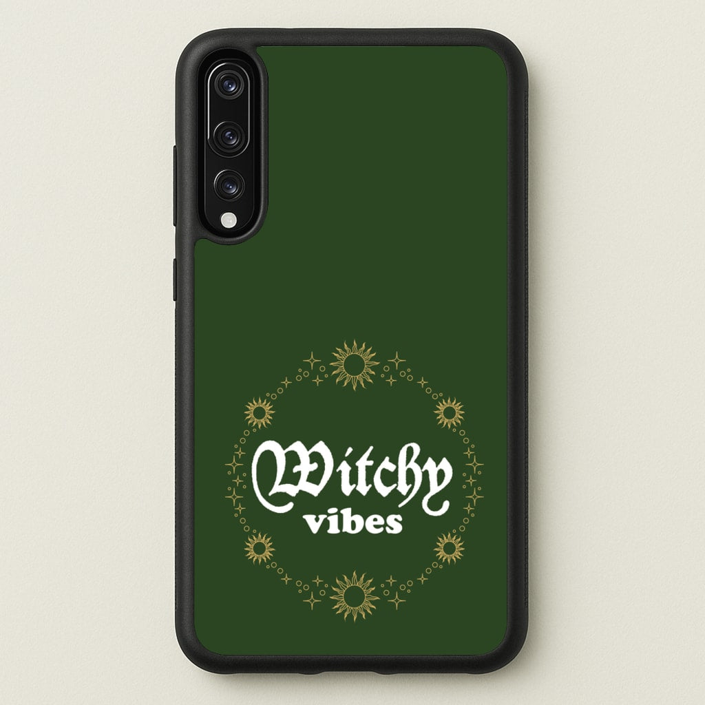 Witchy Vibes Green - Goth Aesthetic Phone Case for Huawei P20 Pro