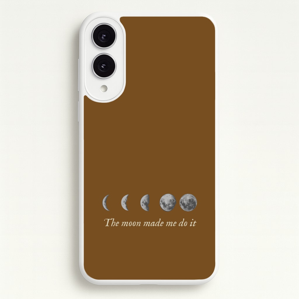 The Moon Made Me Do It - Goth Aesthetic Phone Case for Galaxy S25 Edge