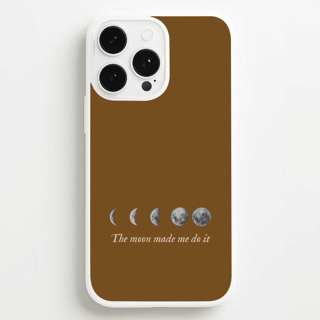 The Moon Made Me Do It - Goth Aesthetic Phone Case for iPhone 13 Pro Max