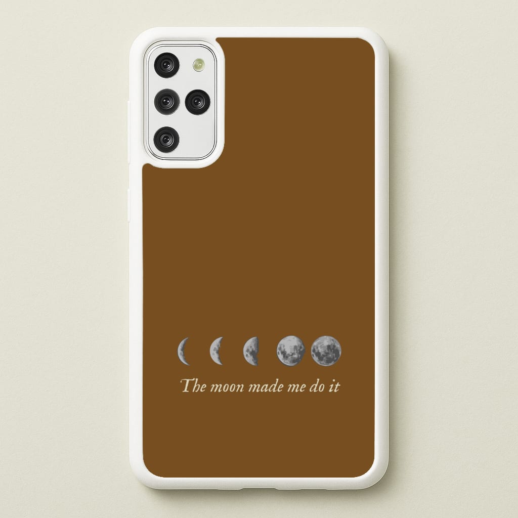 The Moon Made Me Do It - Goth Aesthetic Phone Case for Galaxy S20 Plus