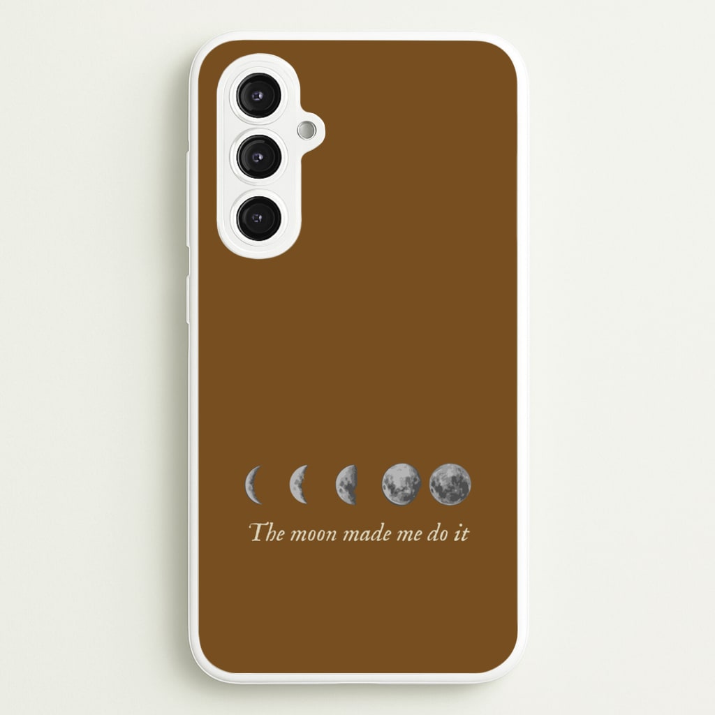 The Moon Made Me Do It - Goth Aesthetic Phone Case for Galaxy S23FE