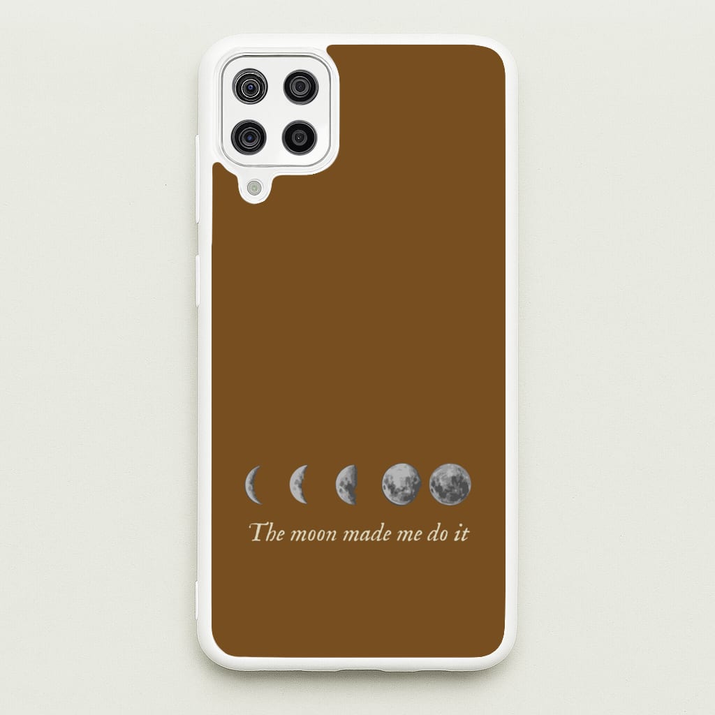 The Moon Made Me Do It - Goth Aesthetic Phone Case for Galaxy A12