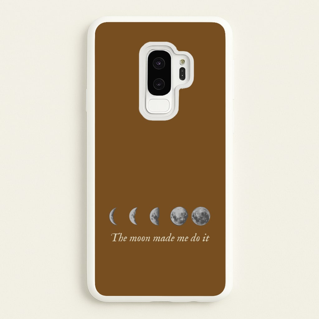 The Moon Made Me Do It - Goth Aesthetic Phone Case for Galaxy S9 Plus