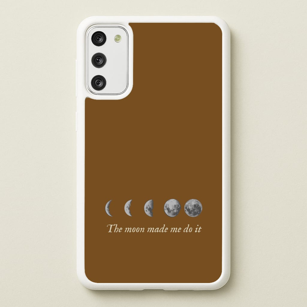 The Moon Made Me Do It - Goth Aesthetic Phone Case for Galaxy S20FE