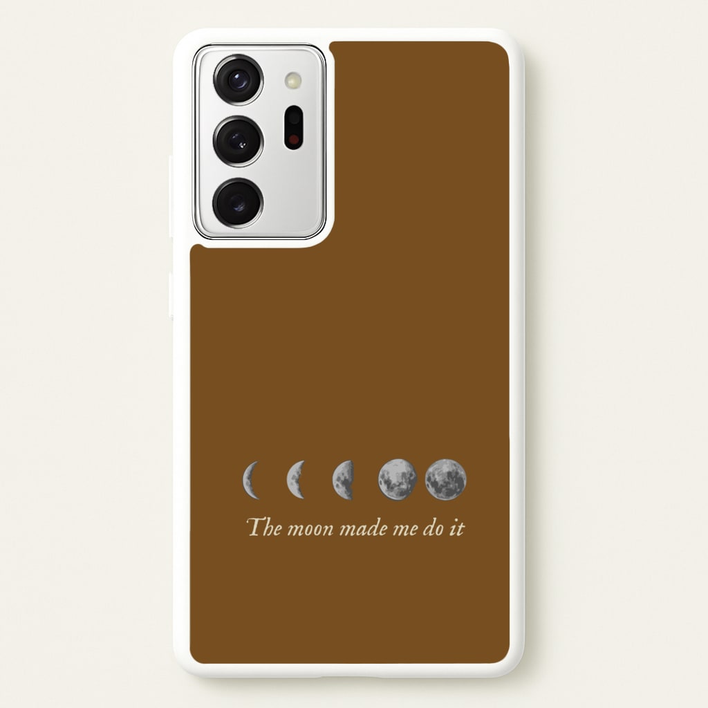 The Moon Made Me Do It - Goth Aesthetic Phone Case for Galaxy Note 20 Ultra