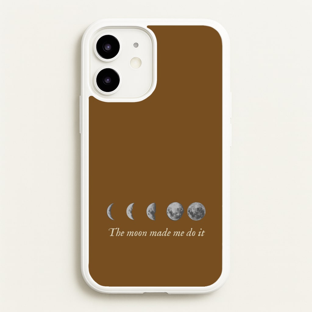 The Moon Made Me Do It - Goth Aesthetic Phone Case for iPhone 12 Mini