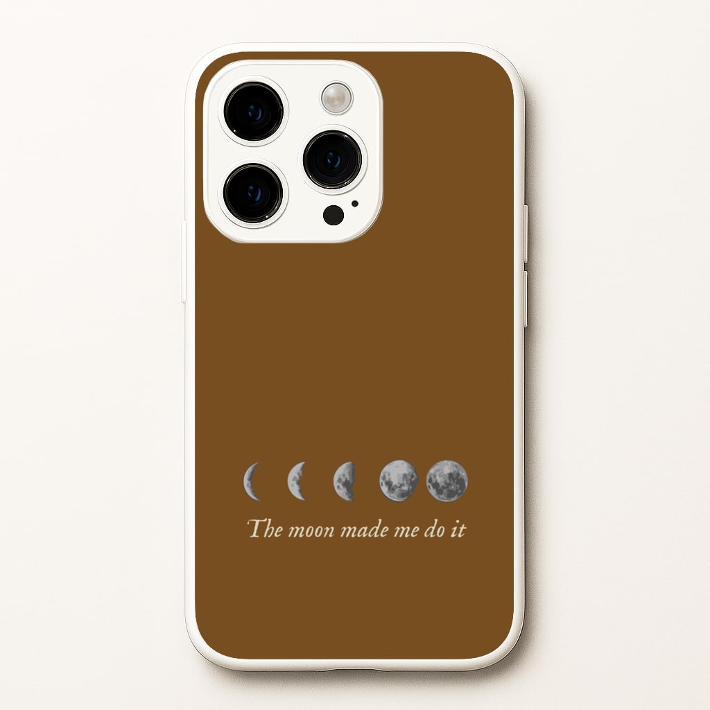 The Moon Made Me Do It - Goth Aesthetic Phone Case for iPhone 15 Pro Max