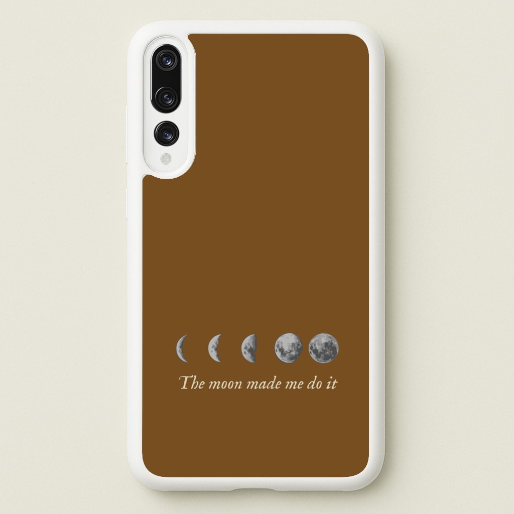 The Moon Made Me Do It - Goth Aesthetic Phone Case for Huawei P20 Pro