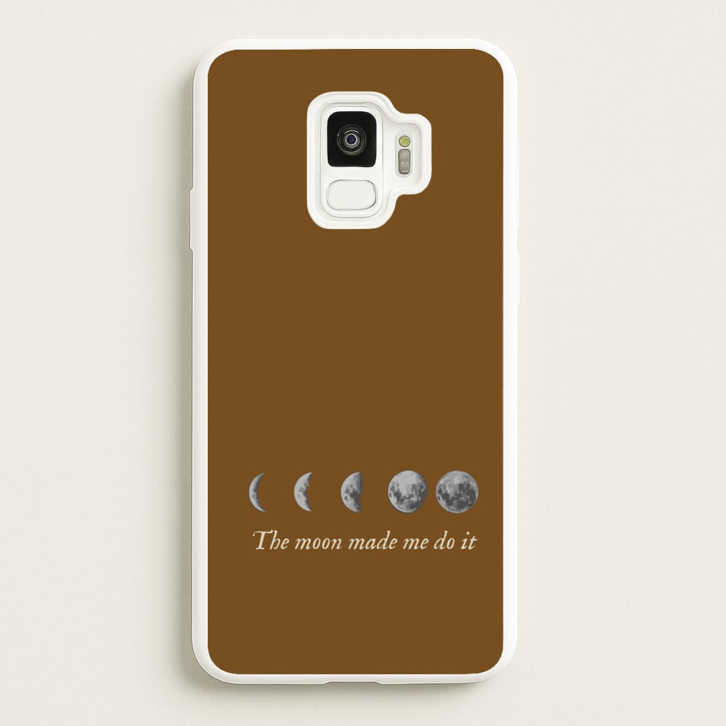 The Moon Made Me Do It - Goth Aesthetic Phone Case for Galaxy S9