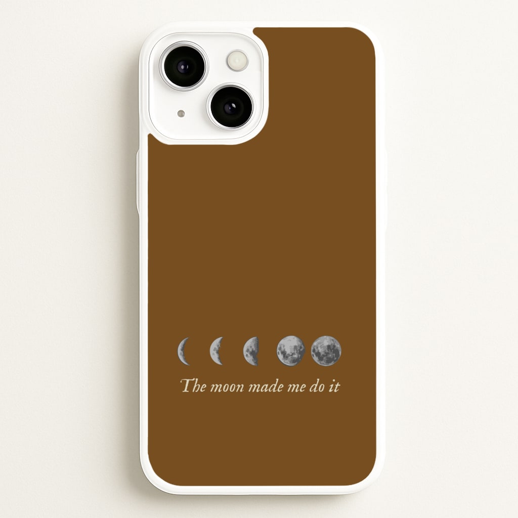 The Moon Made Me Do It - Goth Aesthetic Phone Case for iPhone 13 Mini